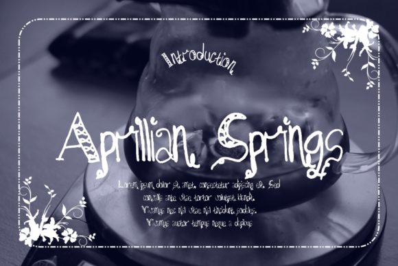 Aprillian Springs: A Playful Script Handwritten Font for Editorial Design