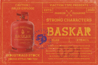 Baskar: The Vintage Industrial Slab Serif for Bold Branding