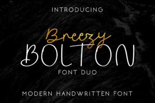 Breezy Bolton: The Perfect Script Handwritten Font Duo