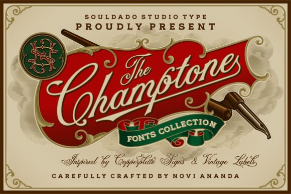 Champtone Font Review: Vintage Copperplate Style for Campaigns