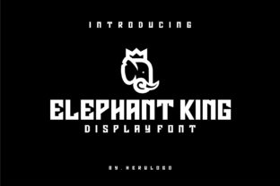 Elephant King: A Bold Display Typeface for Modern Logos