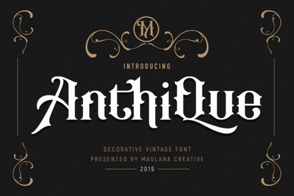 Elevate Editorial Design with the Anthique Display Font