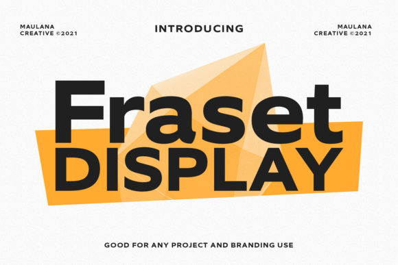 Fraset Display Font Review: Bold Sans Serif for Modern Logos