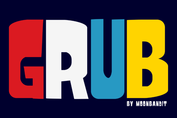 Grub: A Bold Display Font for Playful Branding