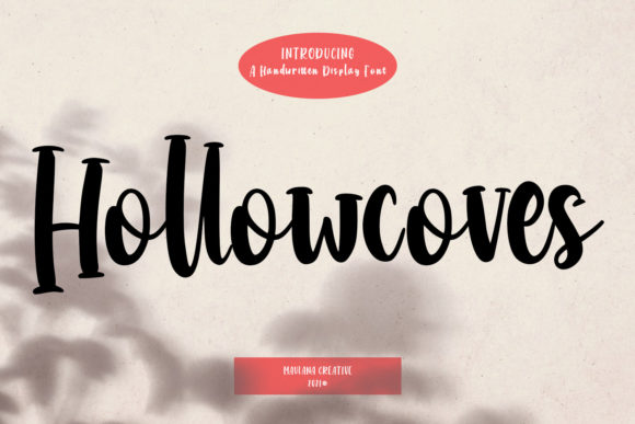 Hollowcoves Handwritten Display Font for Makers