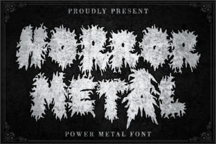 Horror Metal: A Bold Blackletter Font for Editorial Impact