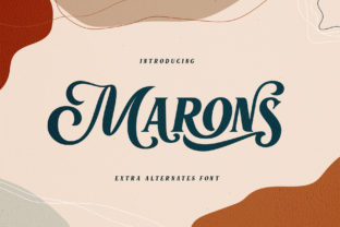 Marons: A Vintage Display Typeface for Bold Web Headers