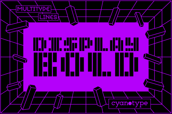 MultiType Lines Display Bold: The Ultimate Pixel Font