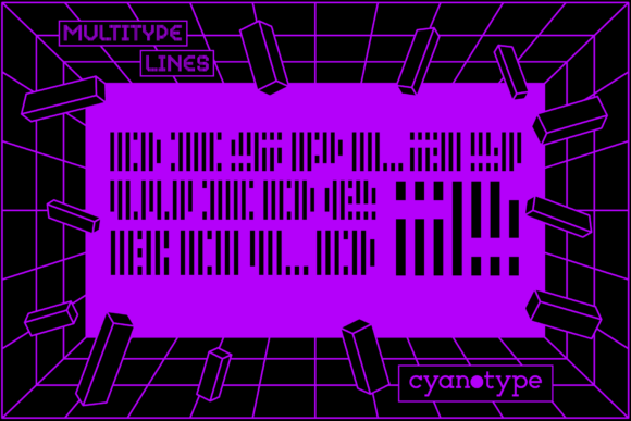 MultiType Lines Display Wide Bold 2: A Unique Pixelated Font Review