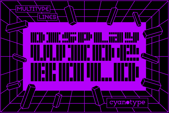 MultiType Lines Display Wide Bold for Modern Brand Identity