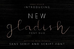 New Gladish: A Charming Script Handwritten Font for Branding