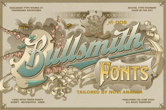 NS Bullsmith: A Vintage Display Font for Bold Branding