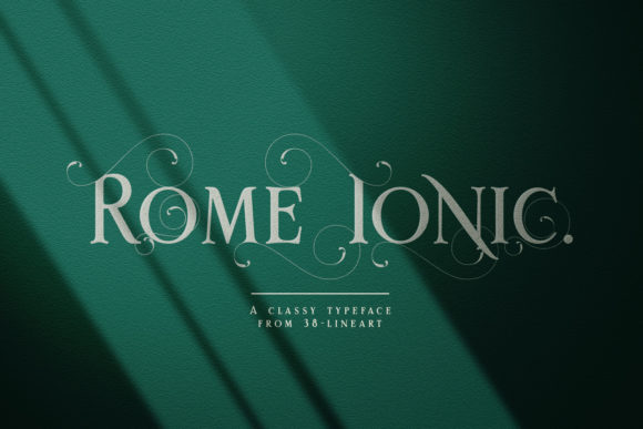 Rome Ionic: A Serif Display Font for Digital Branding
