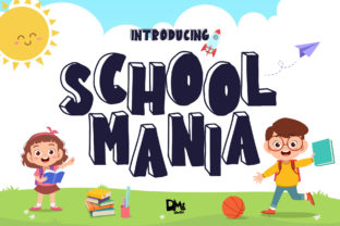 School Mania: A Playful Font for Small Business Branding