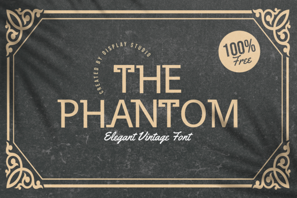 The Phantom: An Elegant Vintage Display Typeface for Logos