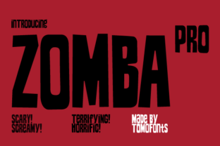 Zomba Pro Font Review: The Ultimate Retro-Horror Display Type